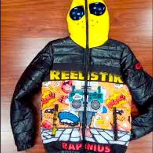 Reelistik Spit Bars full zip bubble jacket size S